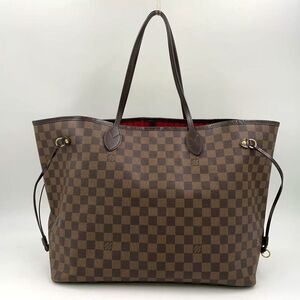 Louis Vuitton Neverfull GM Damier Ebene Damier Ebene Leather ×PVC Brown Tote